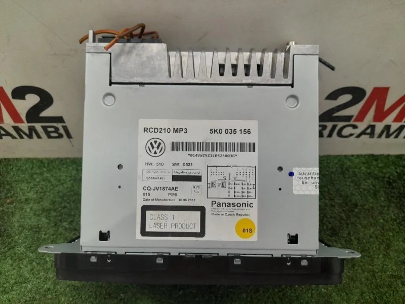 Unità Autoradio 5K0035156 Volkswagen GOLF VI 2009