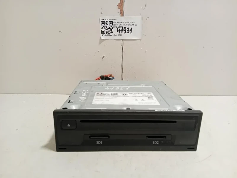 Unità Autoradio 3Q0 035 874 C 3Q0035874C Volkswagen GOLF VII 2013