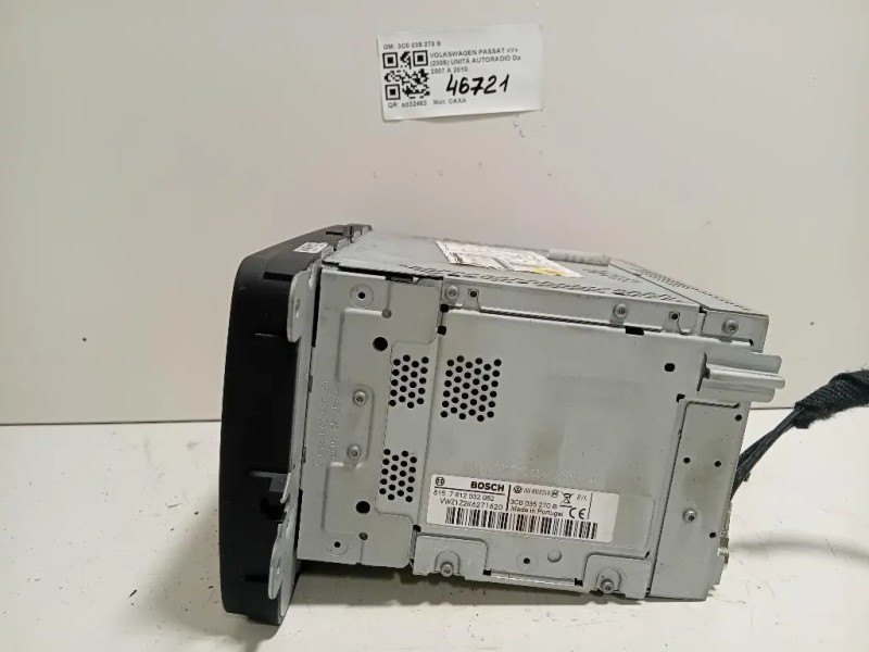 Unità Autoradio 3C0 035 270 B Volkswagen Passat V 2005