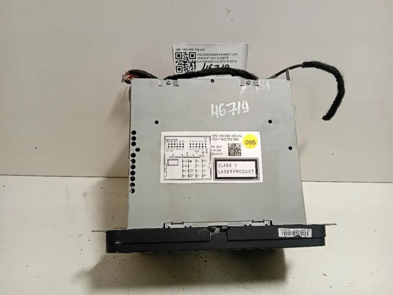 Unità Autoradio 1K0 035 186 AQ Volkswagen Passat VI Variant 2011