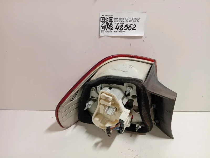 Fanale POST DX 21838014 Bmw Serie 3 E90 Berlina 2005