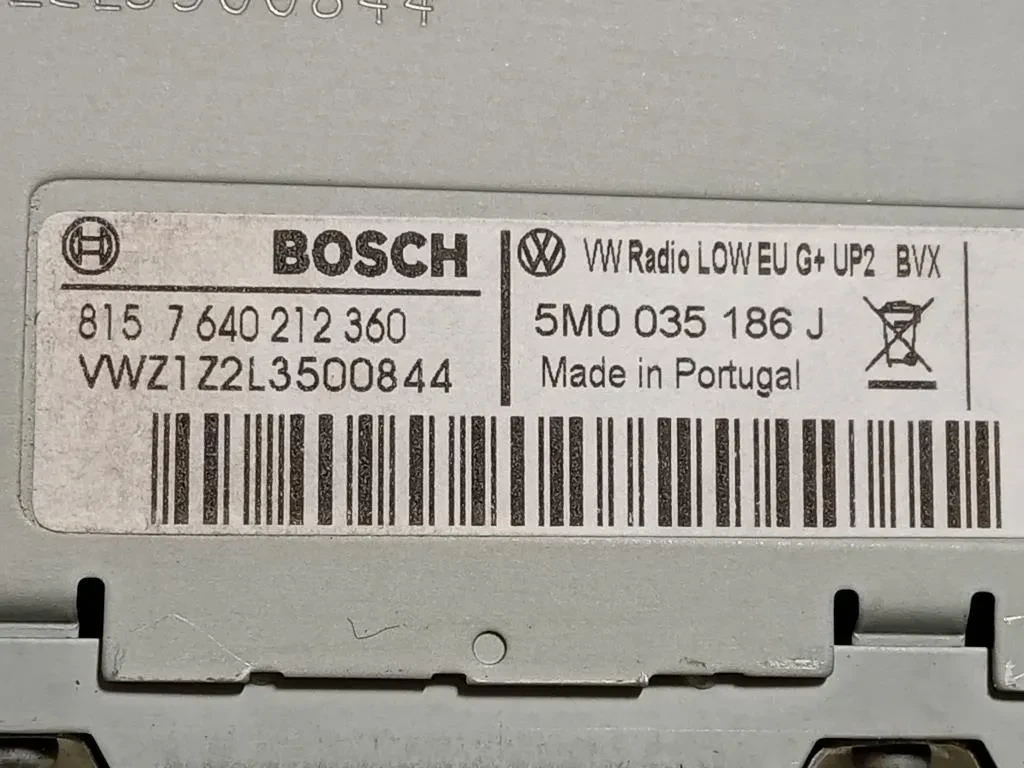 Unità Autoradio 5M0 035 186 J Volkswagen POLO VI 2009