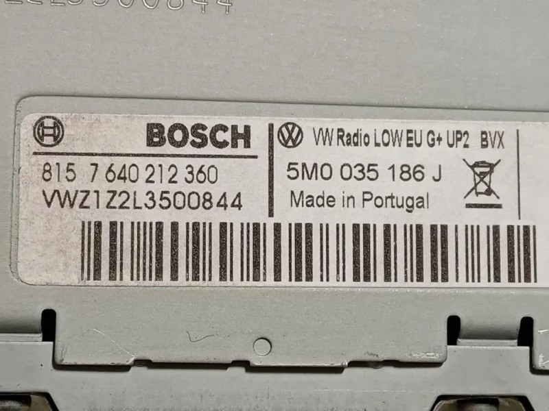 Unità Autoradio 5M0 035 186 J Volkswagen POLO VI 2009