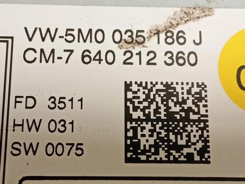 Unità Autoradio 5M0 035 186 J Volkswagen POLO VI 2009