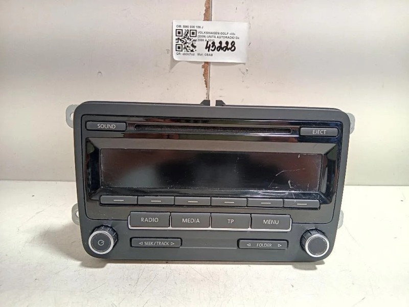 Unità Autoradio 5M0 035 186 J Volkswagen POLO VI 2009