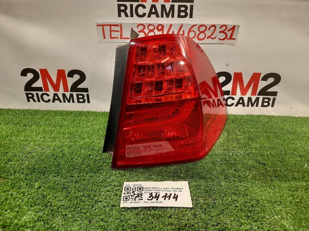 Fanale POST DX 7289432 Bmw Serie 3 E91 Touring 2005
