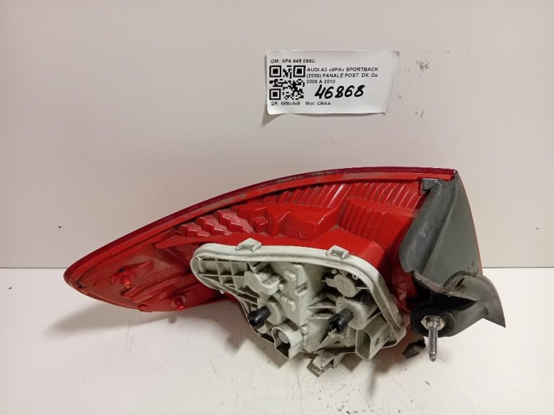 Fanale POST DX 8P4 945 096C Audi A3 8PA Sportback 2008