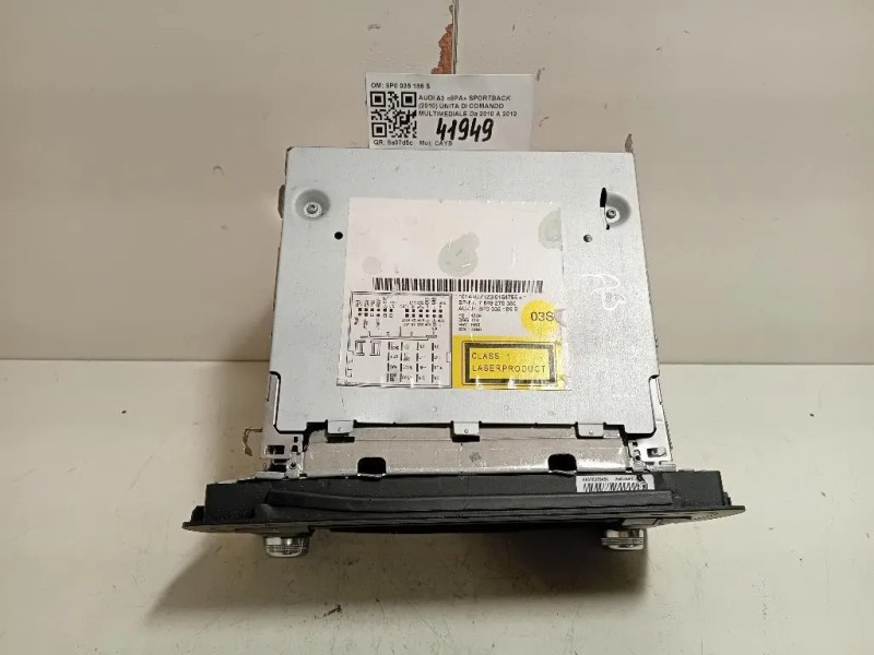 Unita DI Comando Multimediale 8P0 035 186 S Audi A3 8PA Sportback 2010