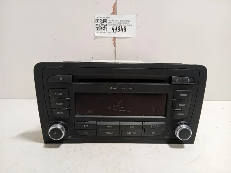 Unita DI Comando Multimediale 8P0 035 186 S Audi A3 8PA Sportback 2010