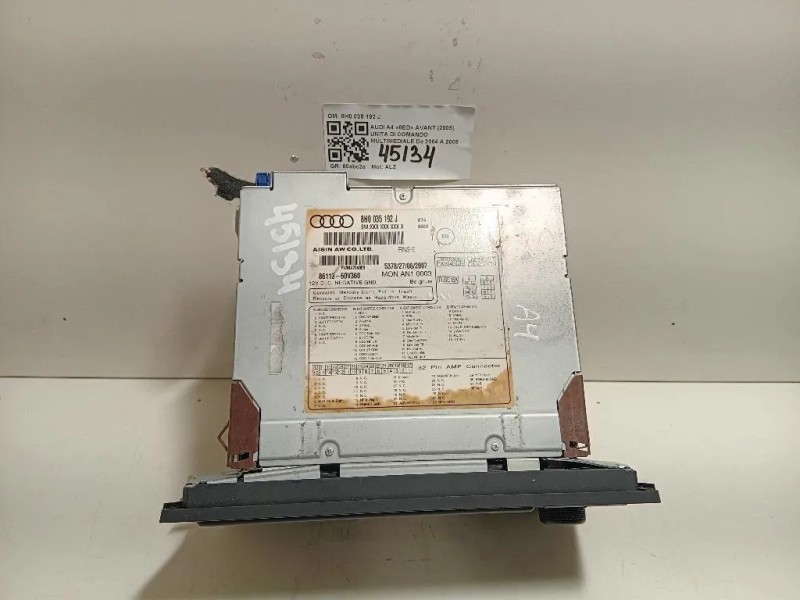 Unita DI Comando Multimediale 8H0 035 192 J Audi A4 8ED Avant 2005