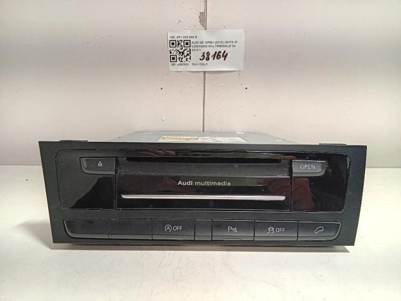 Unita DI Comando Multimediale 8R1035666B Audi Q5 8RB 2012