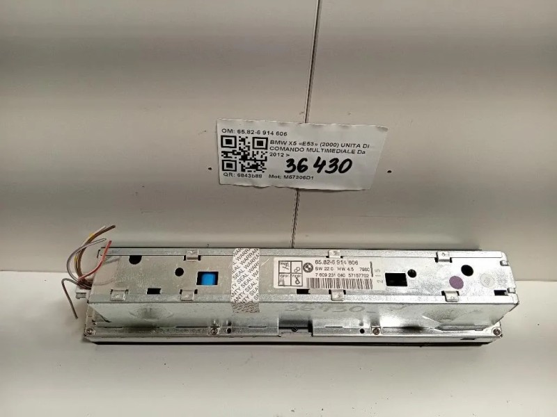 Unita DI Comando Multimediale 6582-6 914 606 Bmw X5 E53 2000