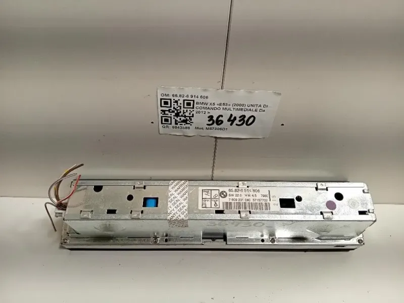 Unita DI Comando Multimediale 6582-6 914 606 Bmw X5 E53 2000