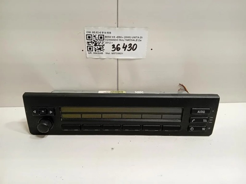Unita DI Comando Multimediale 6582-6 914 606 Bmw X5 E53 2000