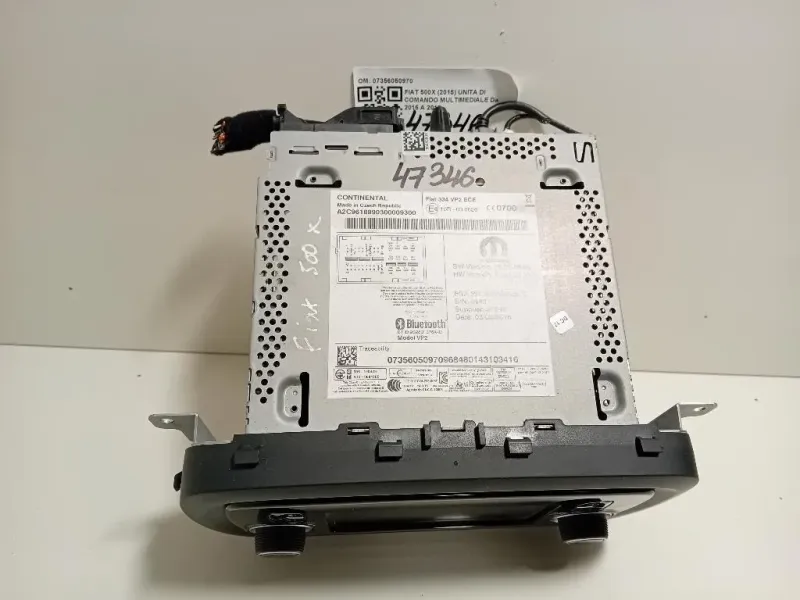 Unita DI Comando Multimediale 07356050970 Fiat 500X 2015