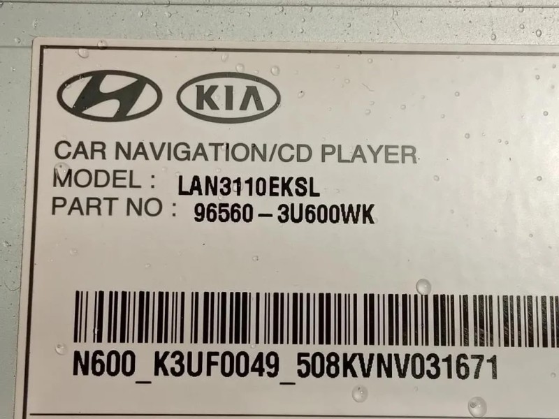 Unita DI Comando Multimediale 96560-3U600WK Kia Sportage III 2010