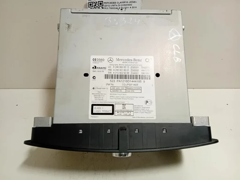 Unita DI Comando Multimediale A2469000012 Mercedes Classe B W246 2012