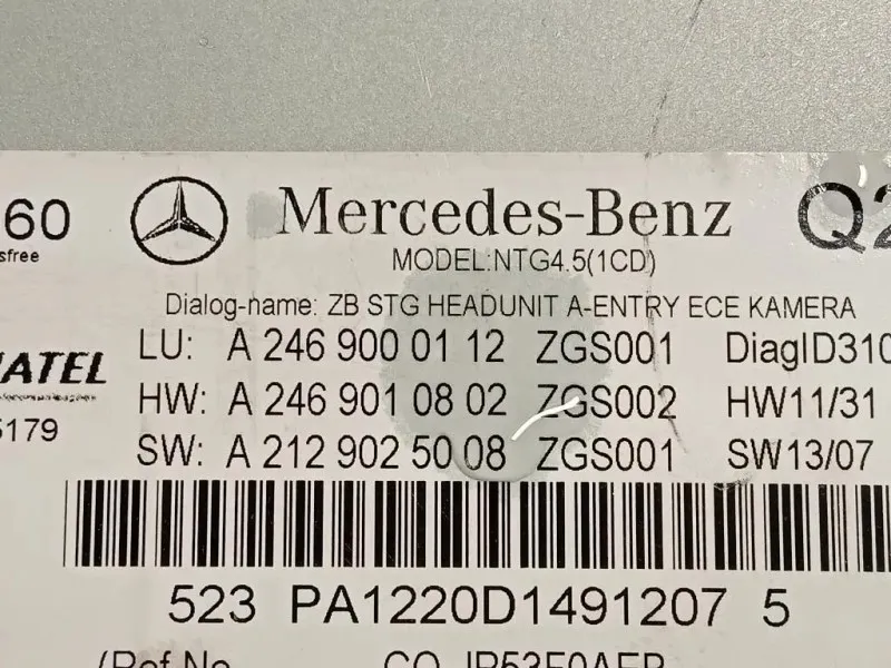 Unita DI Comando Multimediale A2469000112 Mercedes Classe B W246 2012