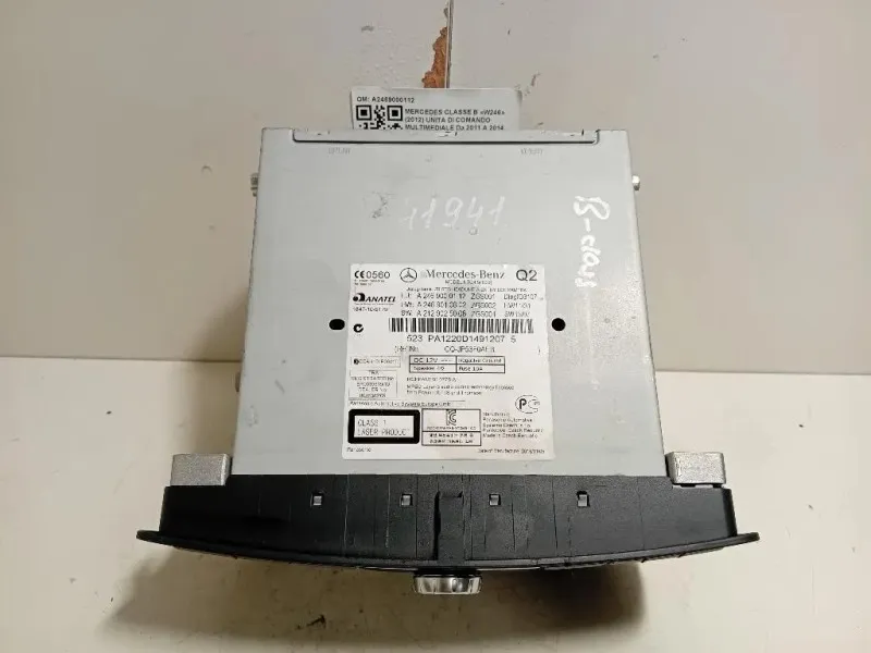 Unita DI Comando Multimediale A2469000112 Mercedes Classe B W246 2012