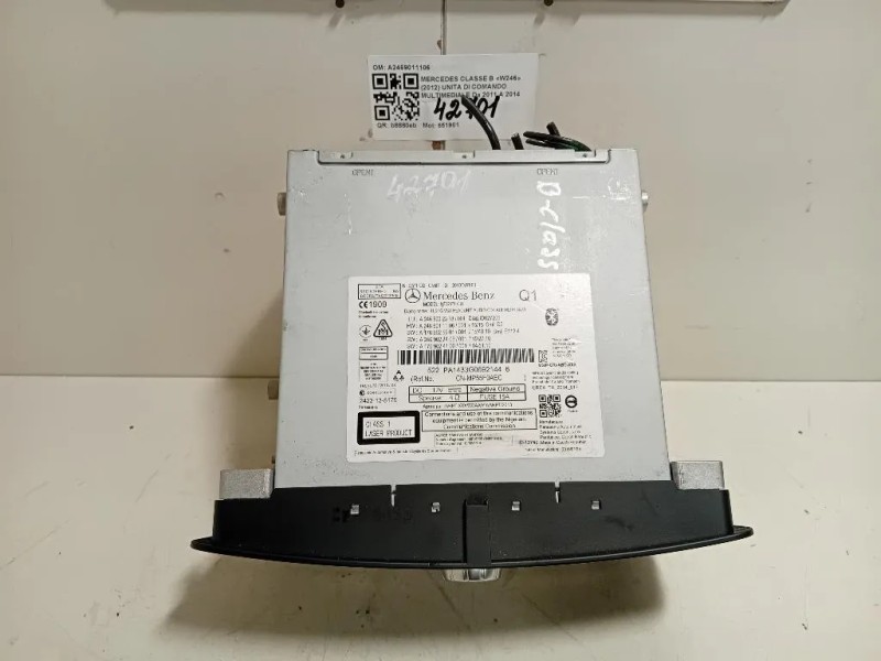 Unita DI Comando Multimediale A2469011106 Mercedes Classe B W246 2012
