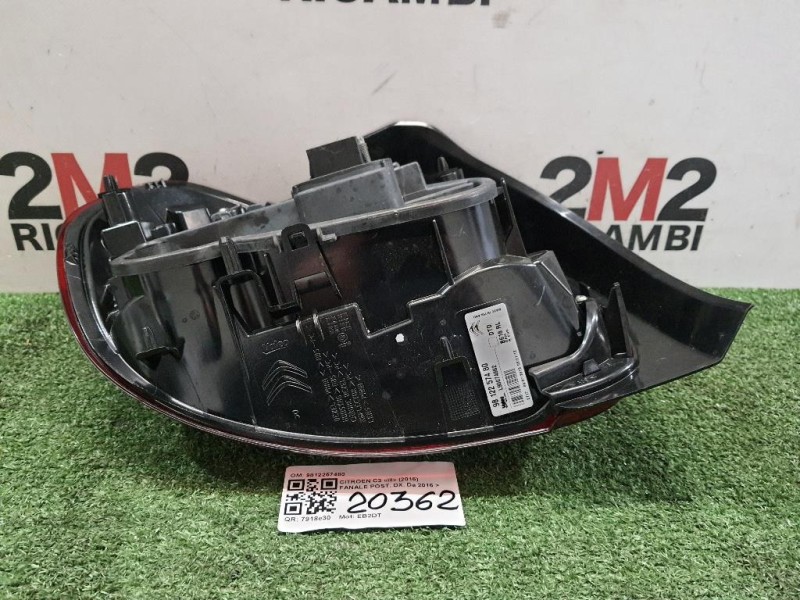 Fanale POST DX 9812257480 Citroen C3 III 2016