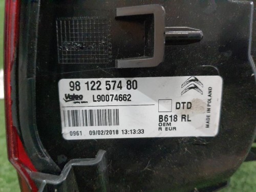 Fanale POST DX 9812257480 Citroen C3 III 2016