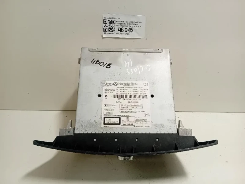 Unita DI Comando Multimediale A204 900 51 12 Mercedes Classe C W205 2014