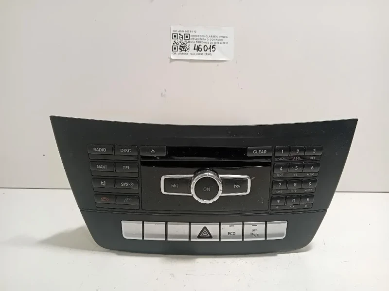 Unita DI Comando Multimediale A204 900 51 12 Mercedes Classe C W205 2014