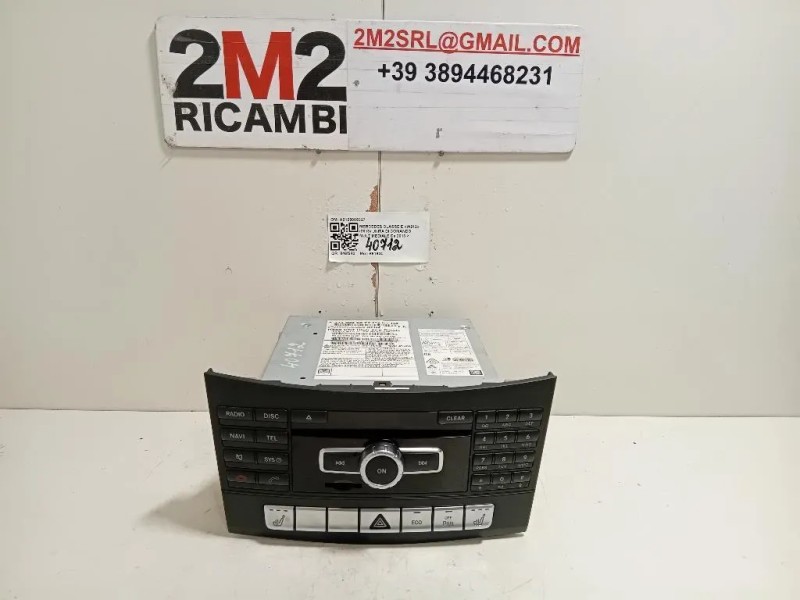 Unita DI Comando Multimediale A2129005327 Mercedes Classe E W212 2013
