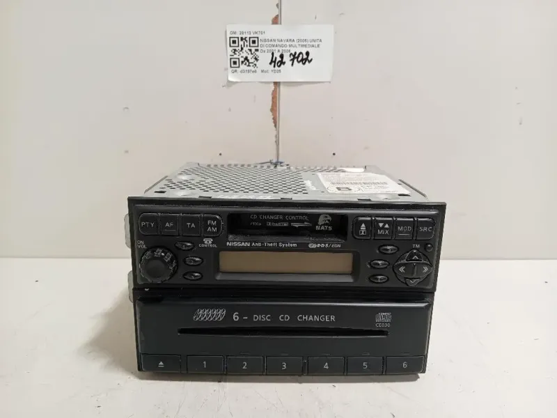Unita DI Comando Multimediale 28113 VK701 Nissan Navara 2005