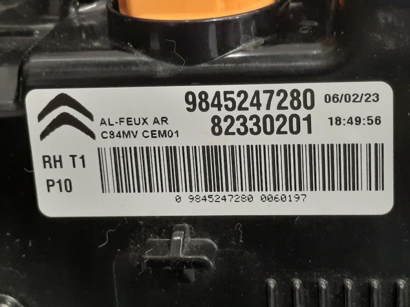 Fanale POST DX 9845247280 Citroen C5 Aircross 2018