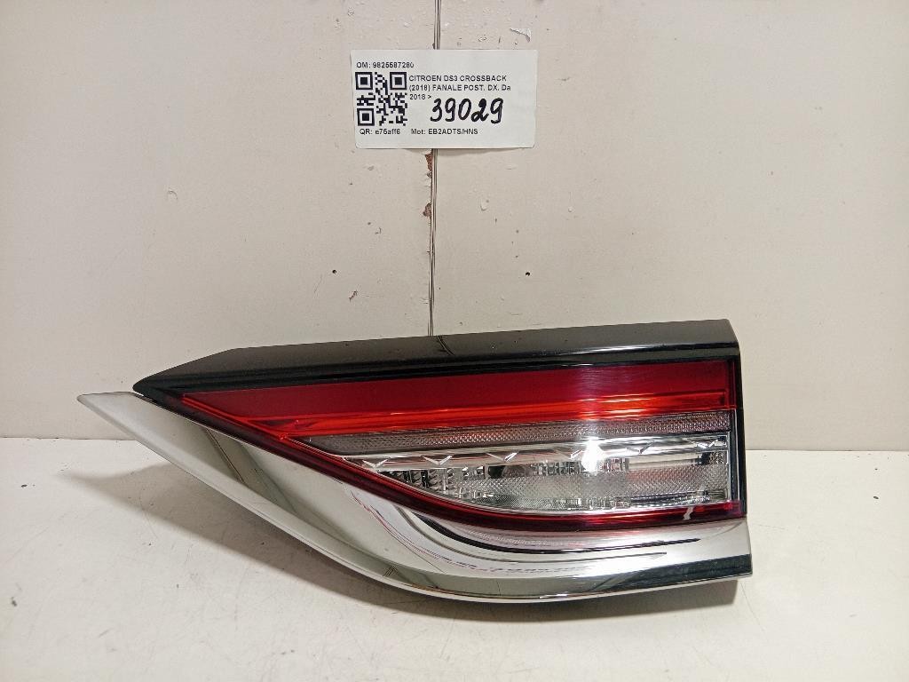 Fanale POST DX 9825587280 Citroen DS3 Crossback 2018