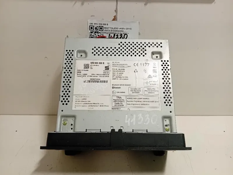 Unita DI Comando Multimediale 5F0 035 888 B Seat Toledo KG3 2013