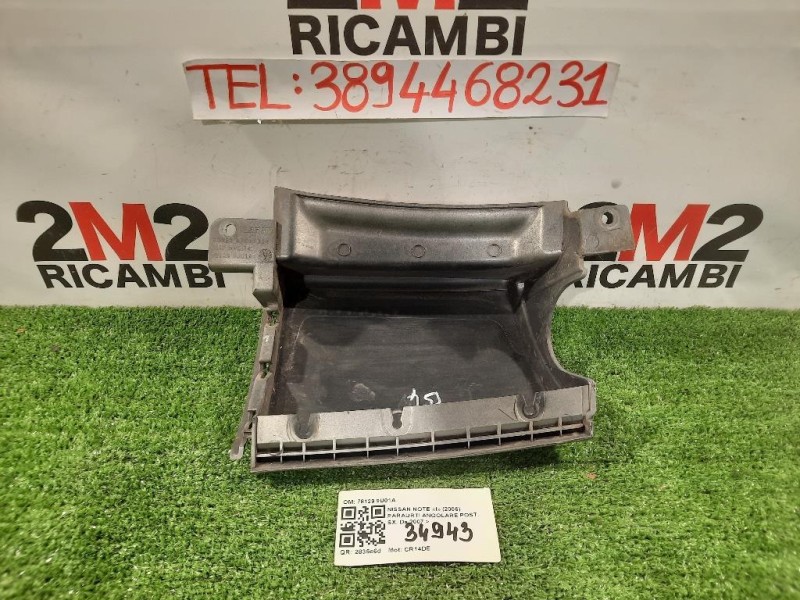 Paraurti Angolare POST SX 78129 9U01A Nissan NOTE I 2006