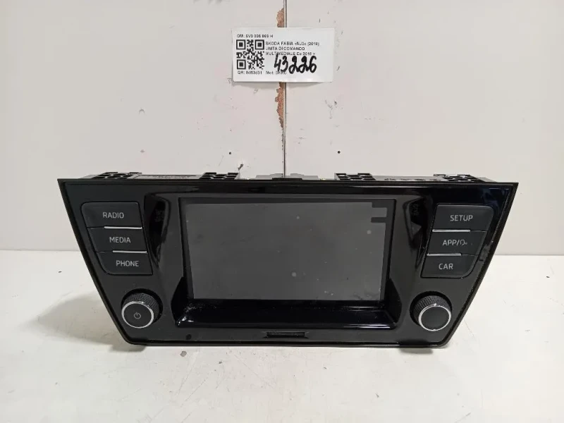 Unita DI Comando Multimediale 6V0 035 869 H Skoda Fabia NJ3 2018