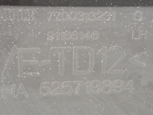 Paraurti Angolare POST SX 7700313231 Opel Vivaro A 2007