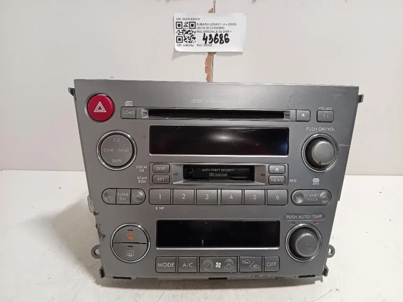 Unita DI Comando Multimediale 86301AG310 Subaru Legacy V 2009