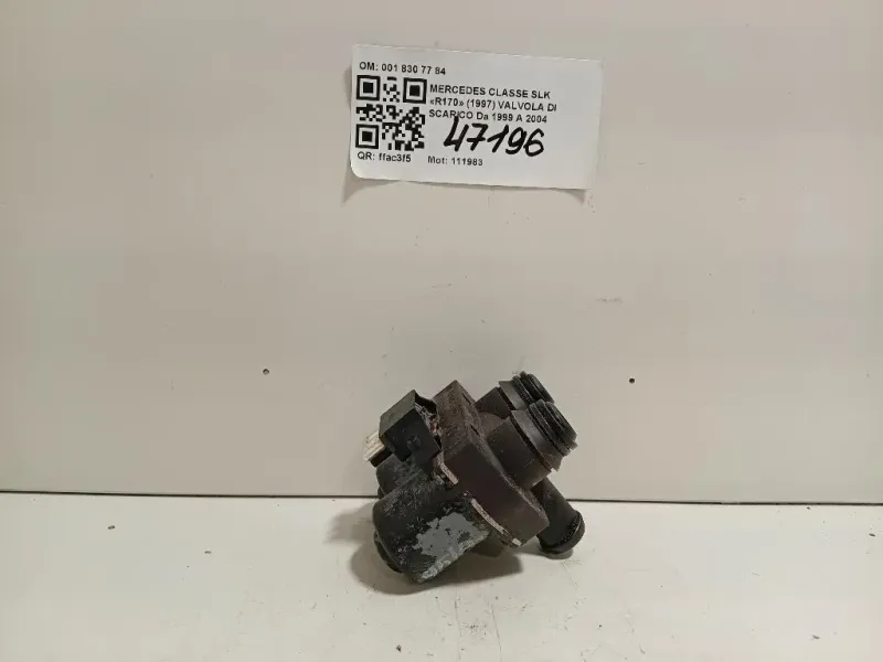Valvola DI Scarico 0018307784 1147412114 Mercedes Classe SLK R170 1997