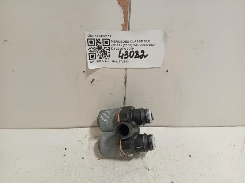 Valvola EGR 147412114 Mercedes Classe SLK R171 2008