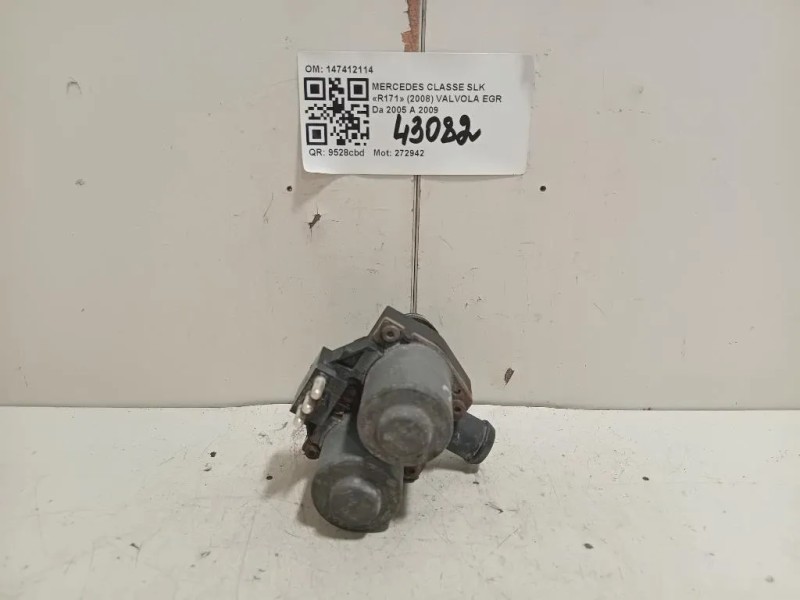 Valvola EGR 147412114 Mercedes Classe SLK R171 2008