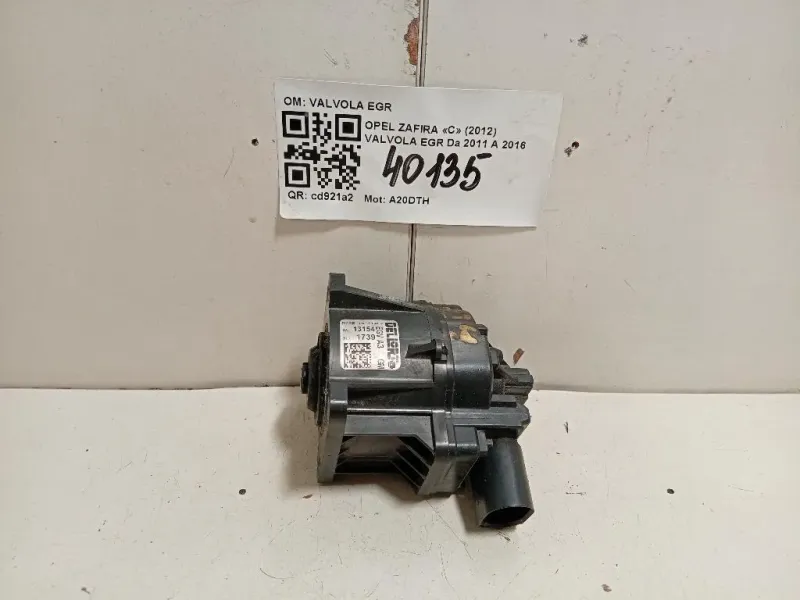 Valvola EGR VALVOLA EGR Opel Zafira C 2012