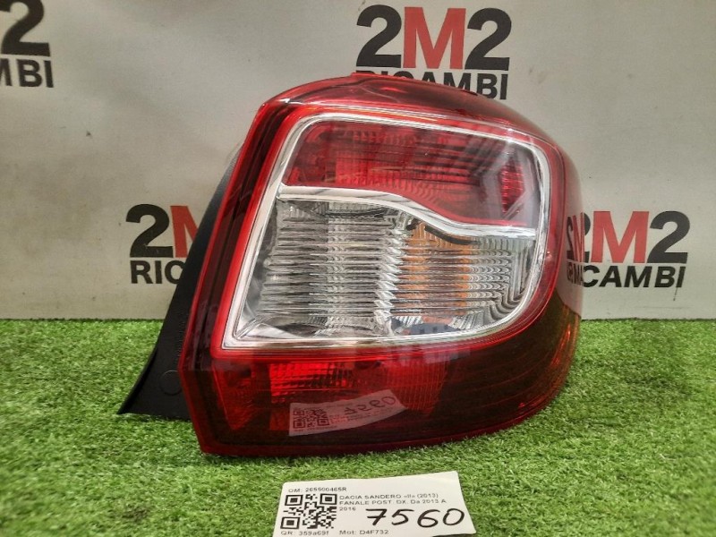 Fanale POST DX 265500465R Dacia Sandero II 2013