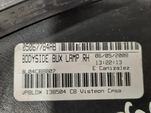 Fanale POST DX 05067784AB LATO DESTRO PASSEGGERO Dodge Journey 2009