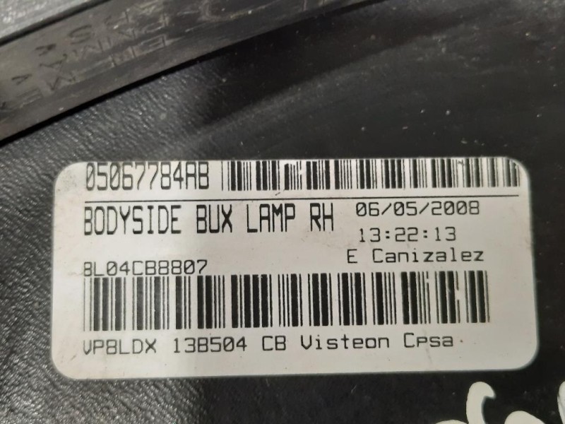 Fanale POST DX 05067784AB LATO DESTRO PASSEGGERO Dodge Journey 2009