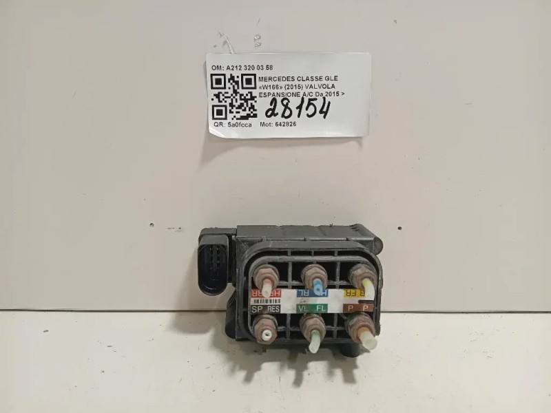 Valvola Espansione AC A212 320 03 58 VALVOLE SOSPENSIONE PNEUMATICO Mercedes Classe GLE W166 2015
