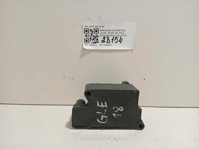 Valvola Espansione AC A212 320 03 58 VALVOLE SOSPENSIONE PNEUMATICO Mercedes Classe GLE W166 2015