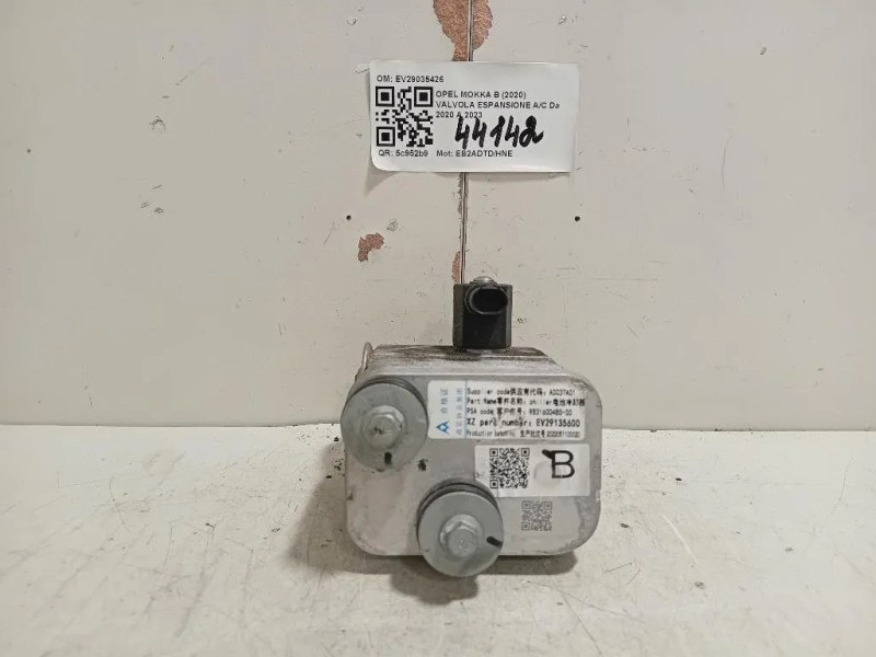 Valvola Espansione AC EV29035426 SCAMBIATORE DI CALORE Opel Mokka B 2020