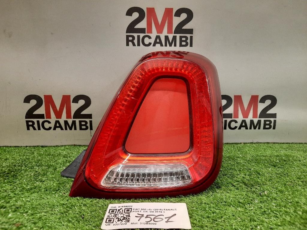 Fanale POST DX 81598002 Fiat 500 II 2015