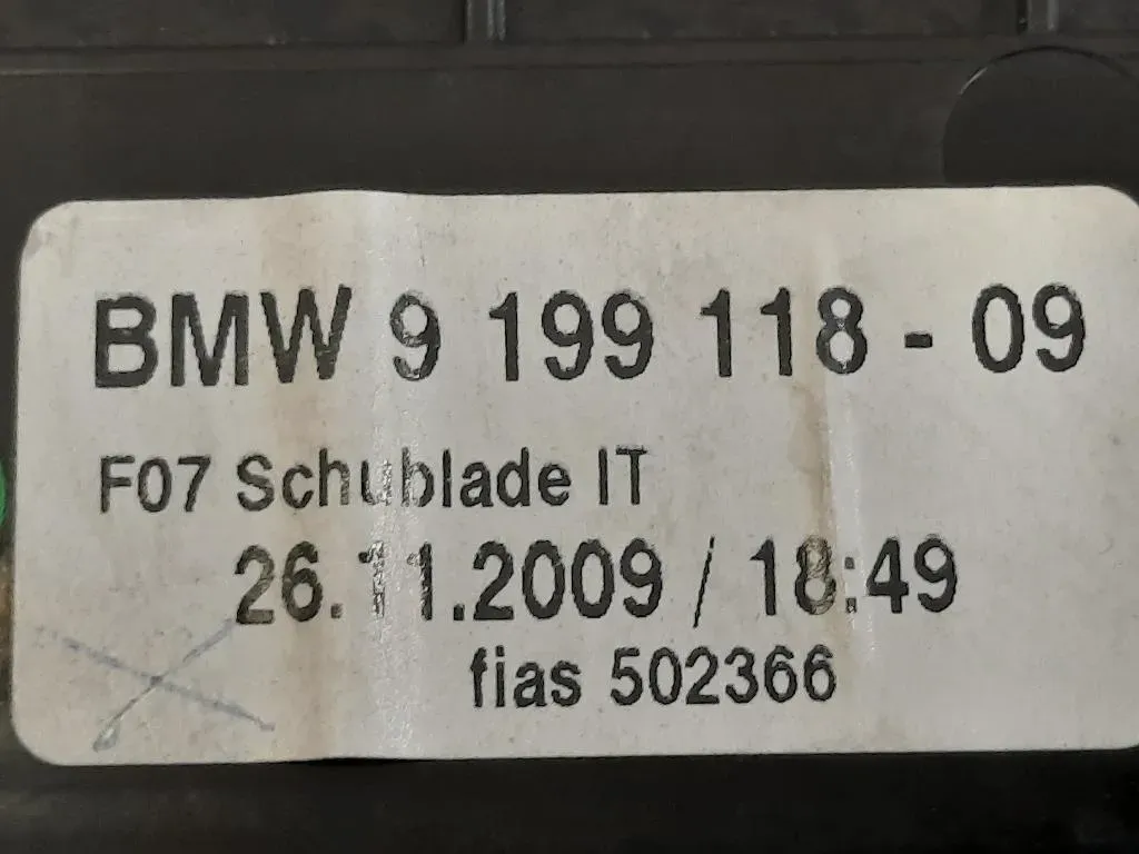 VANO Portaoggetti Console Centrale ANT 5145 9199118 VANO PORTAGGETI Bmw Serie 5 F07 GT 2010