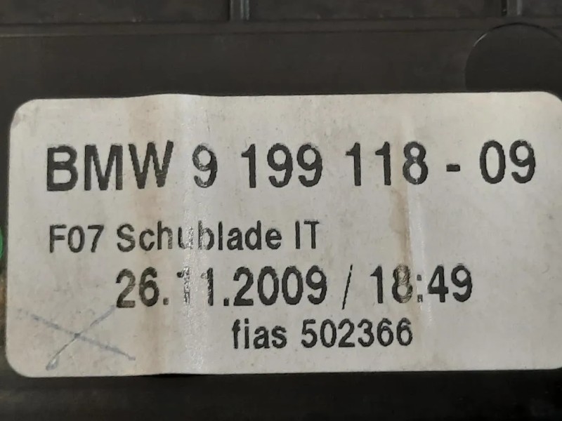 VANO Portaoggetti Console Centrale ANT 5145 9199118 VANO PORTAGGETI Bmw Serie 5 F07 GT 2010